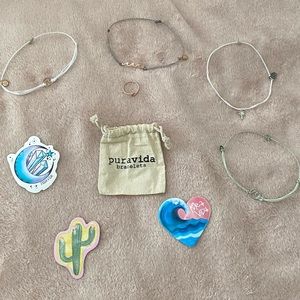 PuraVida Bracelet, Ring, and Sticker Pack!!